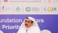 Secretary-General of the Global Public Diplomatic Network, Eng Darwish Ahmed Al Shaibani,  during the event.
