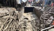 A general view shows destruction following the flood in Imamzadeh Davoud village in the north of Tehran, Iran, July 28, 2022. (Reuters)