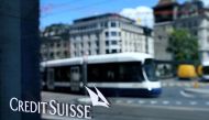 A logo is pictured on the Credit Suisse bank in Geneva, Switzerland, June 9, 2022. REUTERS/Denis Balibouse

