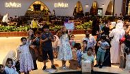 Children during an activity of Summer Festival 2022 organised by Al Rayyan Municipality at Mall of Qatar.