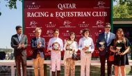 Hussain Ali Al Fadalah, Minister Plenipotentiary of the Embassy of Qatar in France crowned the winners of Al Rayyan Cup.