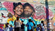 File Photo: Fans gather around a mural to pay respects to Kobe Bryant after a helicopter crash killed the retired basketball star, in Los Angeles, California, US, January 28, 2020. (REUTERS/Kyle Grillot)