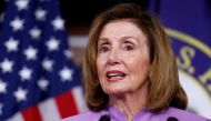 US House Speaker Nancy Pelosi during a news conference about her recent Congressional delegation trip to the Indo-Pacific region, on Capitol Hill in Washington, August 10, 2022. (REUTERS/Evelyn Hockstein)