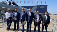 Officials of Portsmouth Aviation, Aplomado Investments and Qatar Free Zones during the event.