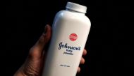 File Photo: A bottle of Johnson and Johnson Baby Powder is seen in a photo illustration taken in New York, February 24, 2016. (REUTERS/Mike Segar)

