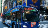 File photo of a New York City The Metropolitan Transportation Authority (MTA) bus. Reuters/Eduardo Munoz



