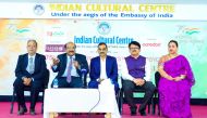 Indian Cultural Centre officials during an Independence Day event.