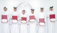 A group of students who successfully concluded QIC’s Summer Internship Program, in Doha, recently. 