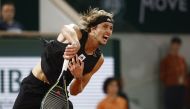 June 3, 2022 Germany's Alexander Zverev in action during his semi final match against Spain's Rafael Nadal REUTERS/Yves Herman

