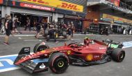 Ferrari's Carlos Sainz Jr. during qualifying Pool via REUTERS/Geert Vanden Wijngaert
