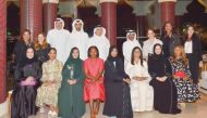 Members of the Qatari Businessmen Association, Qatari Businesswomen Association, and the US Women’s Global Initiative delegation, during the meeting, recently. 
