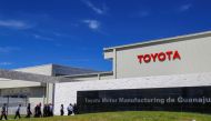 Employees walk at the Toyota Motor Corp new plant in Apaseo El Grande in Mexico's central state of Guanajuato, Mexico February 6, 2020. REUTERS/Sergio Maldonado
