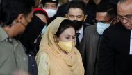 Rosmah Mansor, wife of former Malaysian Prime Minister Najib Razak, leaves the Kuala Lumpur Courts Complex as she is on bail after a Malaysian court found her guilty of seeking and receiving bribes in exchange for government contracts, in Kuala Lumpur, on September 1, 2022. REUTERS/Hasnoor Hussain