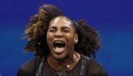 Serena Williams of the US reacts during her third round match against Australia's Ajla Tomljanovic REUTERS/Shannon Stapleton 