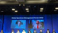 Participants in the Global Spectrum Management Forum 2022 hosted by CRMS of the Ministry of Science and ICT in Seoul, South Korea.