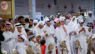 Children visit S’hail 2022 — The Katara International Hunting and Falcons Exhibition at Cultural Village Foundation, Katara. The sixth edition of the annual event concluded yesterday. 
