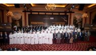 Officials and employees during the graduation ceremony of Ashghal's first batch of graduates of its training programmes.