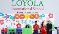 Hindi Diwas celebrations at Loyola International School.