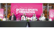 Qatar Esports Federation and QUEST esports company officials during a press conference held yesterday. Pic: Mohamed Farag
