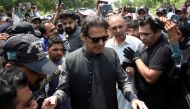 Pakistan's former Prime Minister Imran Khan appears in court to extend pre-arrest bail, in Islamabad, Pakistan September 1, 2022. REUTERS/Waseem Khan