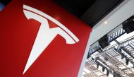 A Tesla logo is seen in Los Angeles, California, on January 12, 2018.  File Photo / Reuters

