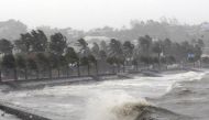 Strong winds and waves brought by Typhoon Hagupit pound the seawall in Legazpi City, Albay province southern Luzon, Philippines, on December 7, 2014. File Photo / Reuters

