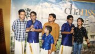 Children singing a traditional song during the celebration.