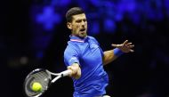 September 25, 2022 Team Europe's Novak Djokovic in action during his match against Team World's Felix Auger Aliassime Action Images via Reuters/Andrew Boyers