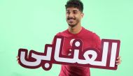 Qatar’s Jassem Gaber during the team’s Media Day, yesterday. 