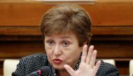 IMF Managing Director Kristalina Georgieva speaks during a conference hosted by the Vatican on economic solidarity, at the Vatican, on February 5, 2020. File Photo / Reuters
