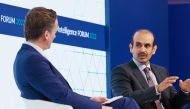 Minister of State for Energy Affairs, President and CEO of QatarEnergy H E Saad Sherida Al Kaabi during the Energy Intelligence Forum’s Energy Executive of the Year Leadership Dialogue in London.