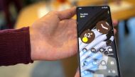 The new Google Pixel 7 Pro smartphone is held at a launch event for new Google hardware devices in the Brooklyn borough of New York City, New York, U.S., October 6, 2022. REUTERS/Roselle Chen
