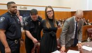 Anna Sorokin reacts during her sentencing at Manhattan State Supreme Court New York on May 9, 2019. File Photo / Reuters
