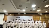 Some of the honoured students of Community College of Qatar.