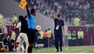 FILE PHOTO: Soccer Football - Emir Cup - Final - Al Sadd v Al Rayyan - Al Thumama Stadium, Al Thumama, Qatar - October 22, 2021 Al Rayyan coach Laurent Blanc reacts REUTERS/Ibraheem Al Omari