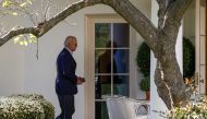 US President Joe Biden walks to the Oval Office after landing at the White House in Washington, US, on October 10, 2022. REUTERS/Evelyn Hockstein