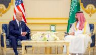 Saudi Crown Prince Mohammed bin Salman and US President Joe Biden meet at Al Salman Palace upon his arrival in Jeddah, Saudi Arabia, on July 15, 2022.   File Photo / Reuters