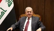 Presidential candidate Abdul Latif Rashid attends a parliamentary session to vote for a new head of state president in Baghdad, Iraq, October 13, 2022. (Iraqi Parliament Media Office/Handout via REUTERS)