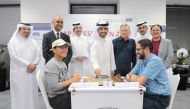 AAB Vice-President Abdulghani Nasser and AAB’s CEO R K Murugan opened the tournament with the first move in the presence of QCA President Mohamed Al Mudhahka and members of QCA.