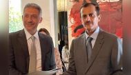 HE Sheikh Dr. Khalid bin Thani bin Abdullah al-Thani and Mr. Mohamed Hassan Bensaleh