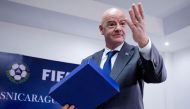 FIFA's president Gianni Infantino gestures during a news conference at the Nicaragua National Football Stadium, in Managua, Nicaragua, on August 29, 2022.  File Photo / Reuters