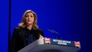 British Leader of the House of Commons Penny Mordaunt during the annual Conservative Party conference in Birmingham, Britain, October 2, 2022. (REUTERS/Toby Melville)