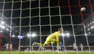 Chelsea's Kai Havertz scores their second goal past FC Salzburg's Philipp Kohn during the Champions League Group E match at the Red Bull Arena Salzburg, Salzburg, Austria, on October 25, 2022.  REUTERS/Leonhard Foeger