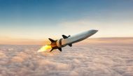 Hypersonic Air-breathing Weapons Concept (HAWC) missile in seen in an artist's conception. Raytheon Missiles & Defense/Handout via REUTERS.