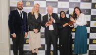 Qatar Tourism officials with some of the awards they received.