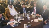Qatar Chamber delegation during the forum.