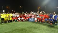 The ten teams participating in the Naseem International Football Cup