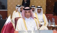 Minister of State for Foreign Affairs H E Sultan bin Saad Al Muraikhi leading Qatar's delegation at the meeting in Algiers yesterday.
