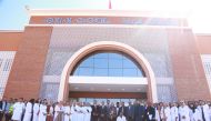 Officials,  medical and administrative staff of Sharifa Hospital during inauguration ceremony