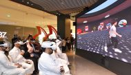 Officials and guests at the campaign launch event at Vidafone's newly-opened experience store at Place Vendome Mall, Lusail. 